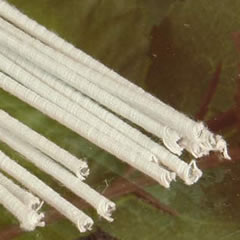 Painted Floral Stem Wire - White 