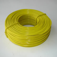 Yellow or green color coated tie wire